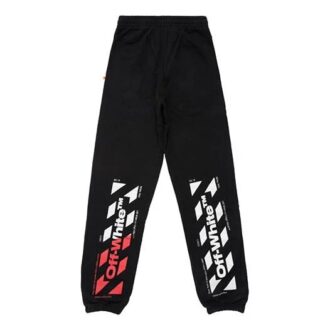 SS19 Stripe Logo Print Trousers