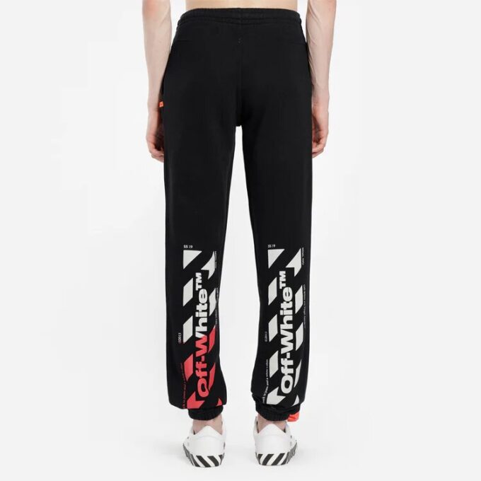 SS19 Stripe Logo Print Trousers