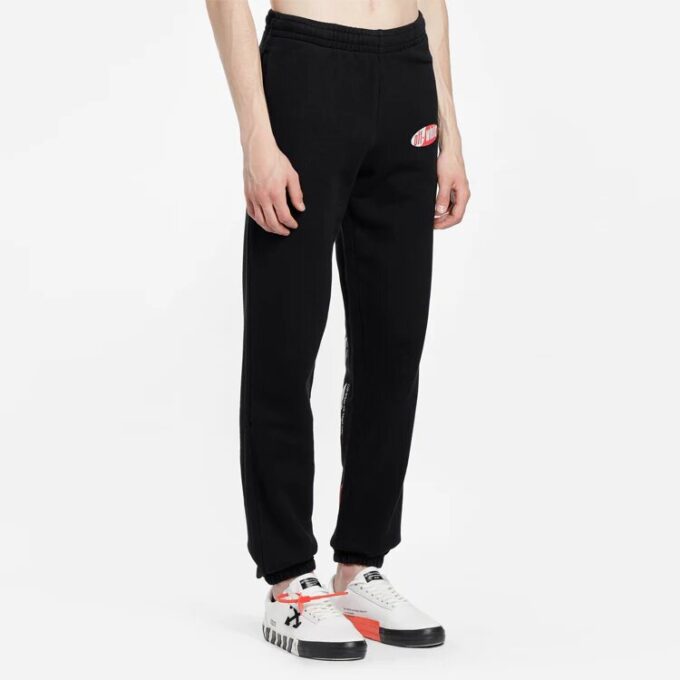SS19 Stripe Logo Print Trousers