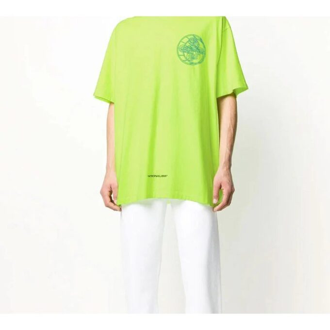 SS20 3D Rationalism Print Short Sleeve Fluorescence