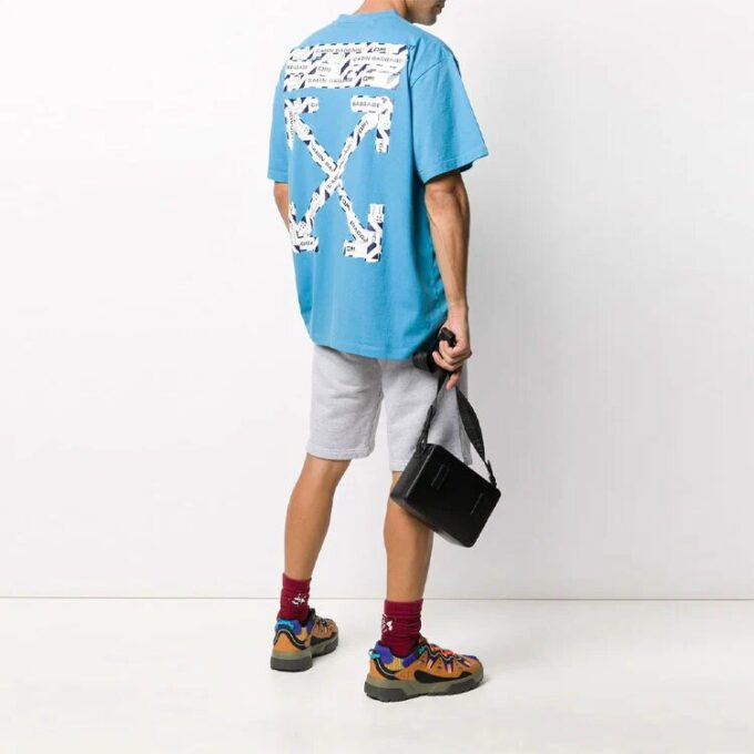 SS20 Airport Tape Print For Men Blue