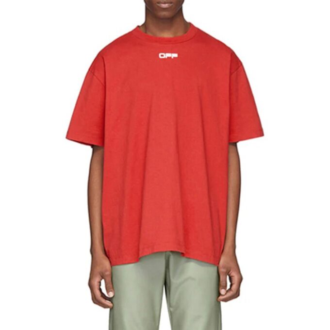 SS20 Airport Tape Print For Men Red