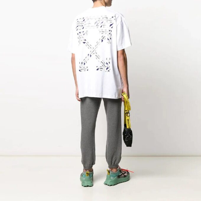 SS20 Arrows Logo Print Oversized T-Shirt “White”
