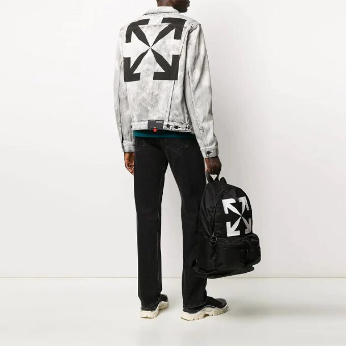 SS20 Arrows Printing Jacket Men Grey
