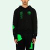 SS20 Black Hooded Sweatshirt Back Arrows Sketch Mens Logo Normal Fit Sweater