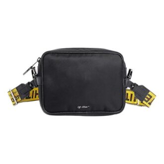 SS20 Branded Strap Crossbody Bag Yellow/Black