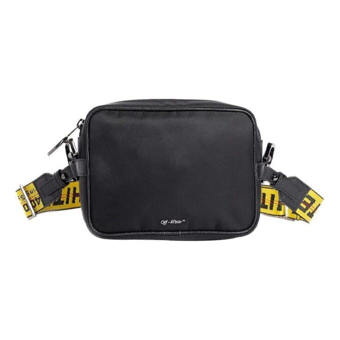 SS20 Branded Strap Crossbody Bag Yellow/Black