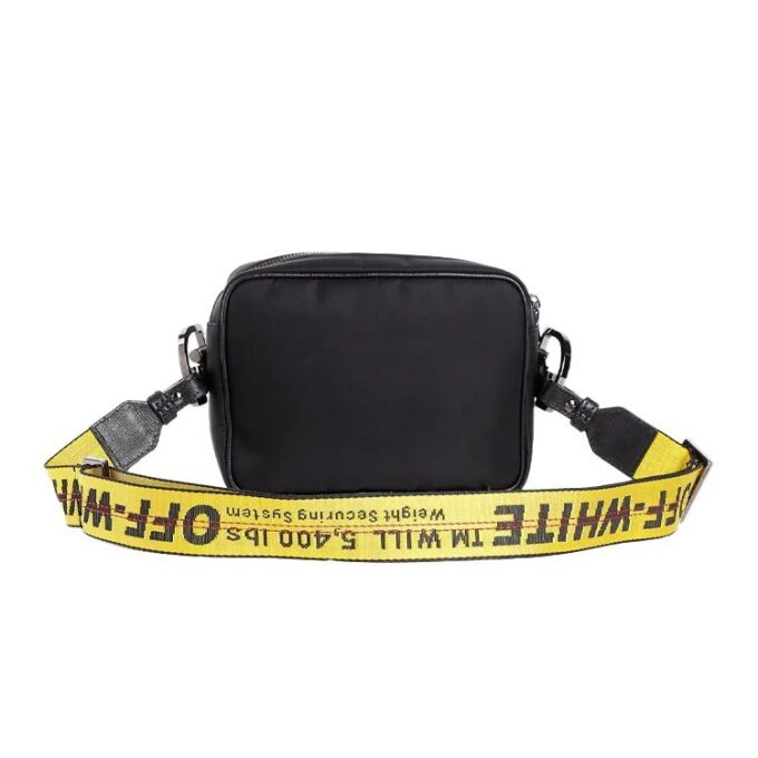 SS20 Branded Strap Crossbody Bag Yellow/Black