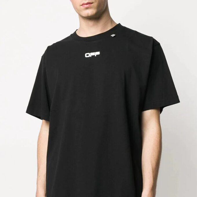SS20 Caravaggio Square Back Logo-Print Loose Short Sleeve