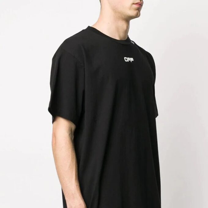 SS20 Caravaggio Square Back Logo-Print Loose Short Sleeve