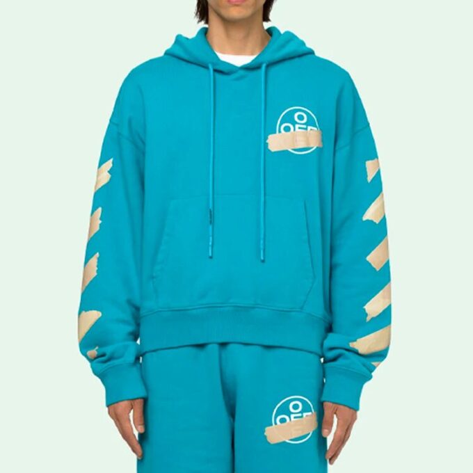 SS20 Hooded Sweatshirt Men Blue