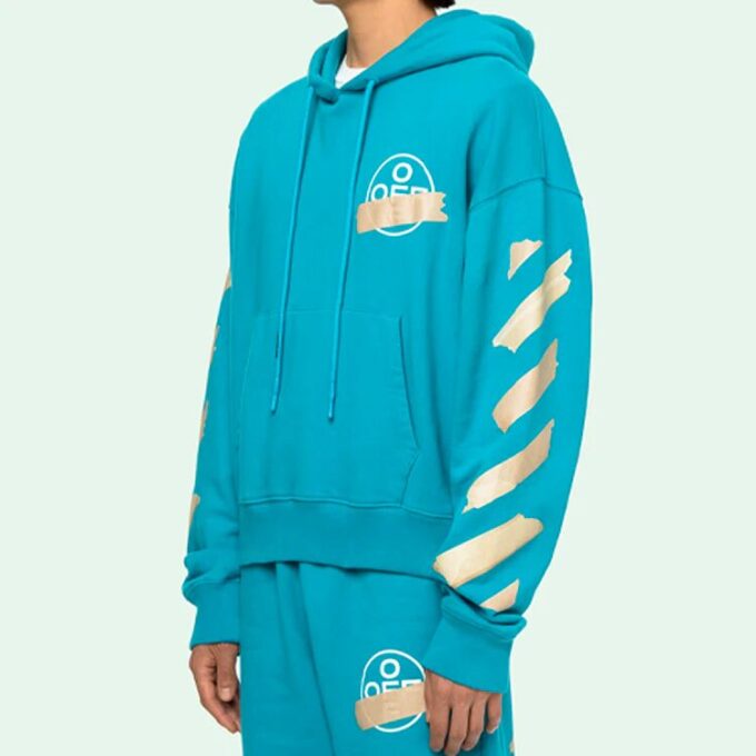 SS20 Hooded Sweatshirt Men Blue
