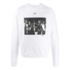 SS20 Spray Paint Effect Mens Logo Long Sleeve Round Neck Sweatshirt