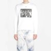 SS20 Spray Paint Effect Mens Logo Long Sleeve Round Neck Sweatshirt