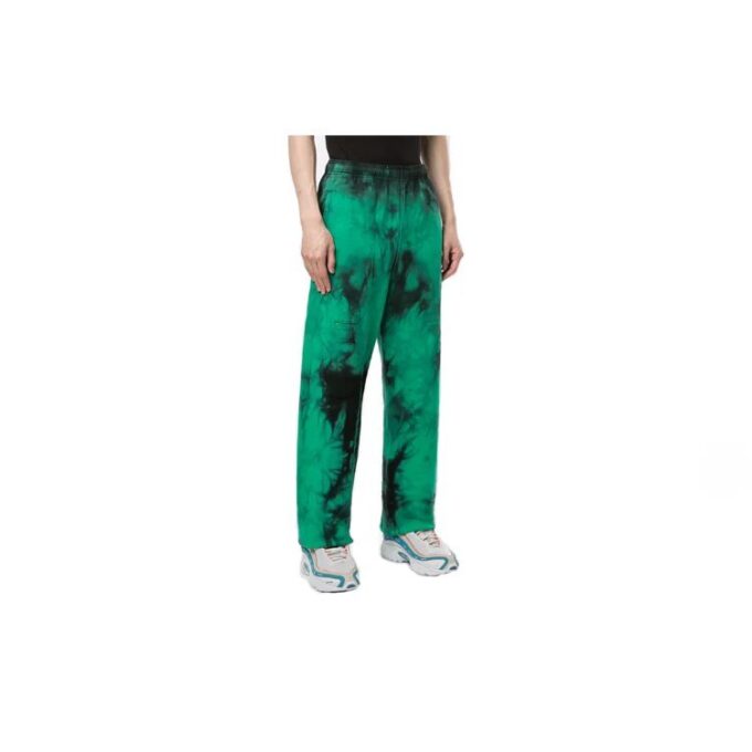SS20 Tie-dye Printing Trousers Men Green