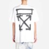 SS20 Virgil Abloh Men’ s White Spray Painting Slim White