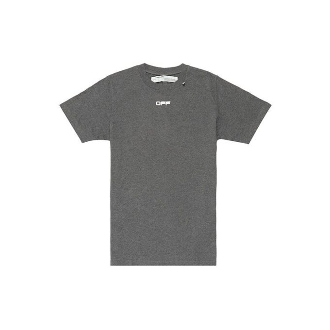 SS20 Wavy Line Gray Short Sleeve Mens Logo Normal Fit