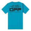 SS20 Wavy Line White Printing Loose Men Blue