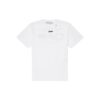 SS20 Wavy Line White Short Sleeve Oversize
