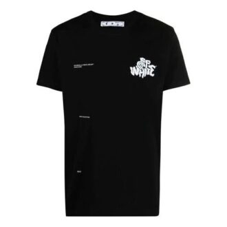 SS21 Adam Is Eve Logo Printing Round Neck Short Sleeve Ordinary Version Black