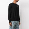 SS21 Alphabet Logo Loose Round Neck Long Sleeves Version Black