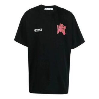SS21 Alphabet Logo Printing Short Sleeve Loose Fit Black