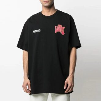 SS21 Alphabet Logo Printing Short Sleeve Loose Fit Black