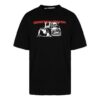 SS21 Alphabet Pattern Short Sleeve Loose Version Black