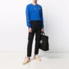 SS21 Alphabet Pattern Solid Color Long Sleeves Blue
