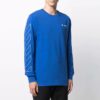 SS21 Alphabet Pattern Solid Color Long Sleeves Blue