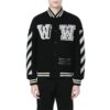 SS21 Alphabet Printing Long Sleeves Jacket Black