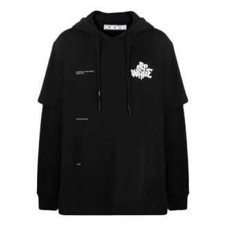 SS21 Alphabet Printing Sleeve Loose Fit Black