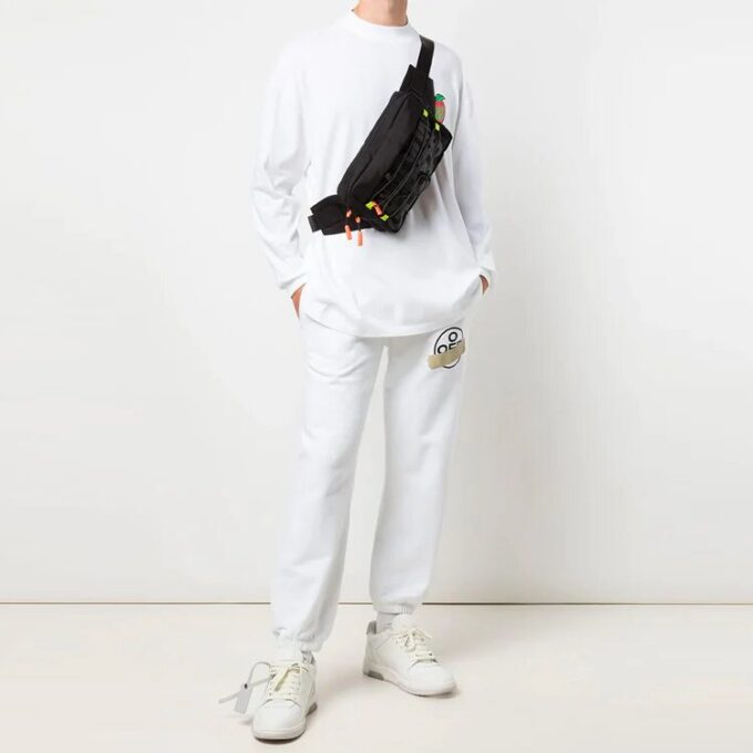 SS21 animal Pattern Long Sleeves Loose Fit White