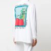 SS21 animal Pattern Long Sleeves Loose Fit White