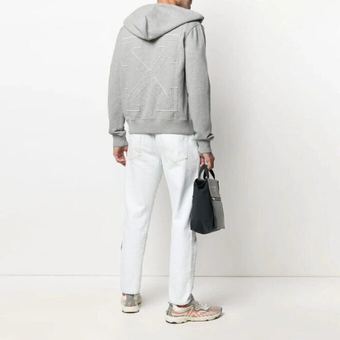 SS21 Arrow Embroidered Zipper Slim Fit Version Gray