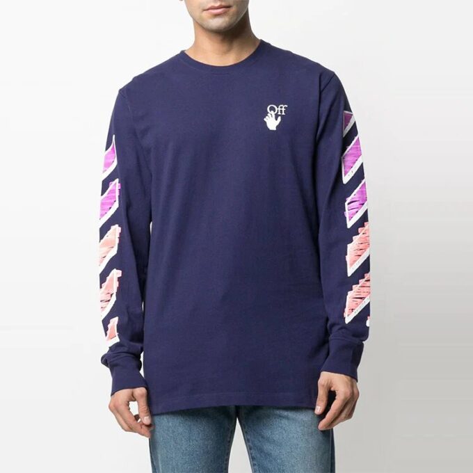 SS21 Arrow Logo Printing Long Sleeves Blue