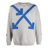 SS21 Arrow Pattern Round Neck Pullover Gray