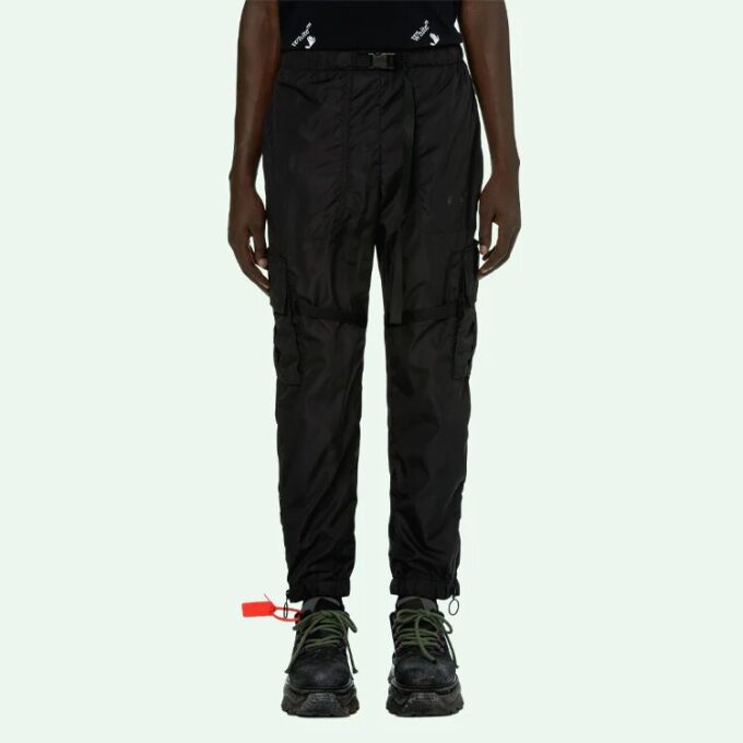 SS21 Arrow Printing Cargo Pants Black
