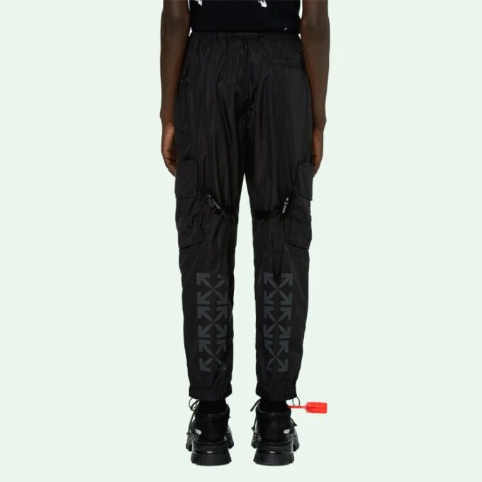 SS21 Arrow Printing Cargo Pants Black