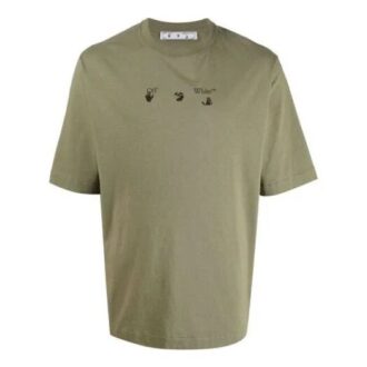 SS21 Arrow Printing Logo Short Sleeve Ordinary Version Green