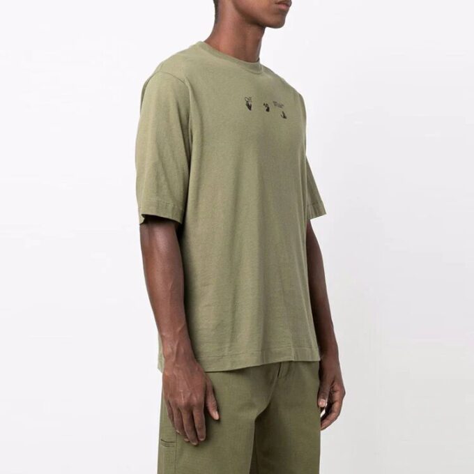 SS21 Arrow Printing Logo Short Sleeve Ordinary Version Green