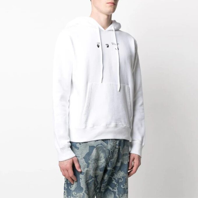 SS21 Arrows Arrow Pattern Printing Loose Fit White