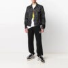 SS21 Arrows Pattern Denim Jacket Black