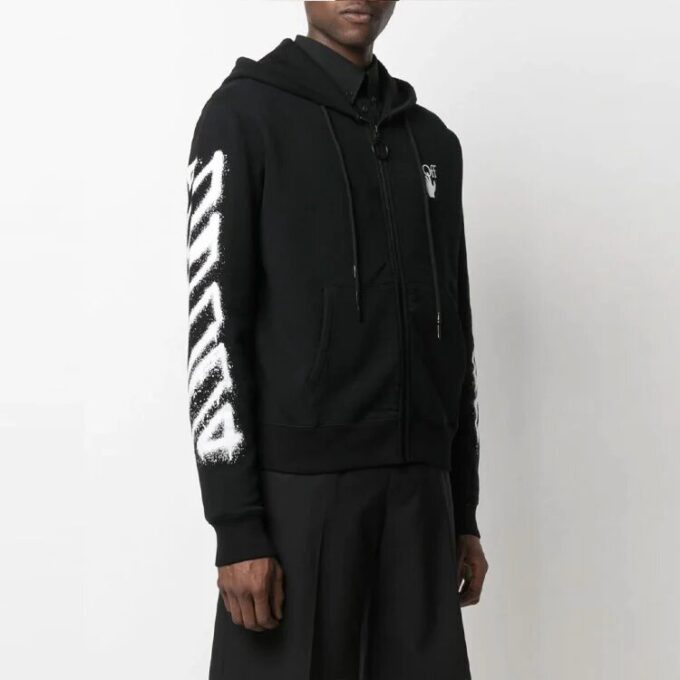 SS21 Arrows Pattern Loose Fit Black