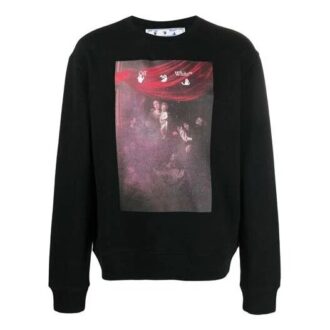 SS21 Arrows Pattern Printing Round Neck Long Sleeves Version Black SS21 Arrows Pattern Printing Round Neck Long Sleeves Version Black