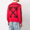 SS21 Arrows Printing Casual Round Neck Printing Version Red
