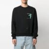SS21 Arrows Printing Round Neck Long Sleeves Version Black