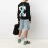 SS21 Arrows Printing Round Neck Long Sleeves Version Black