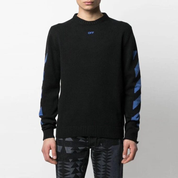 SS21 Arrows Stripe Knit Version Black