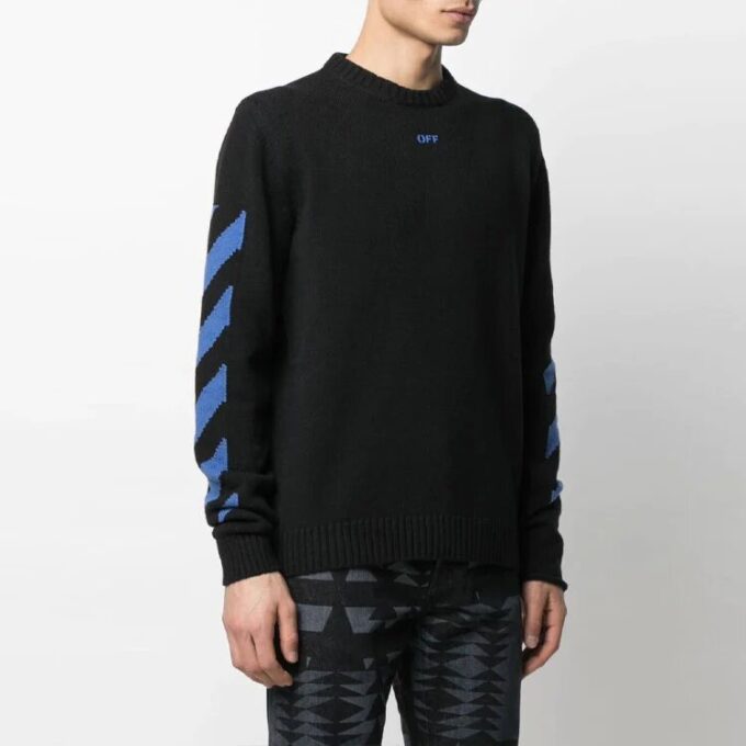 SS21 Arrows Stripe Knit Version Black